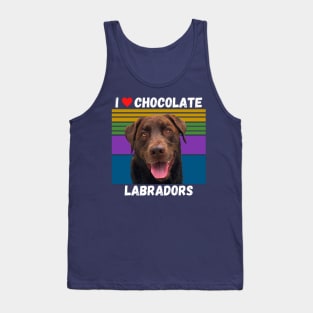 I Love Chocolate Labs Tank Top